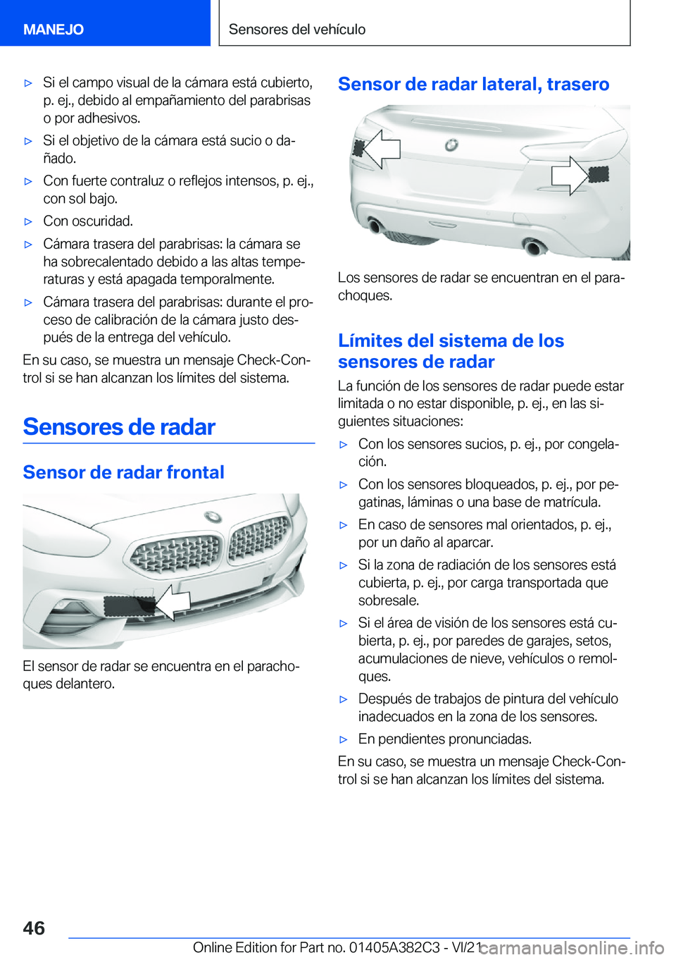 BMW Z4 2022  Manuales de Empleo (in Spanish) x�S�i��e�l��c�a�m�p�o��v�i�s�u�a�l��d�e��l�a��c�