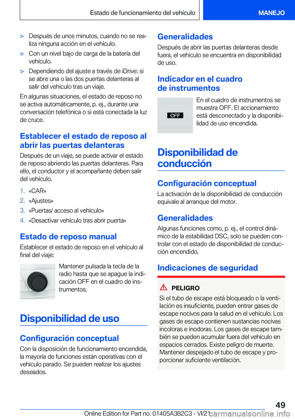 BMW Z4 2022  Manuales de Empleo (in Spanish) x�D�e�s�p�u�