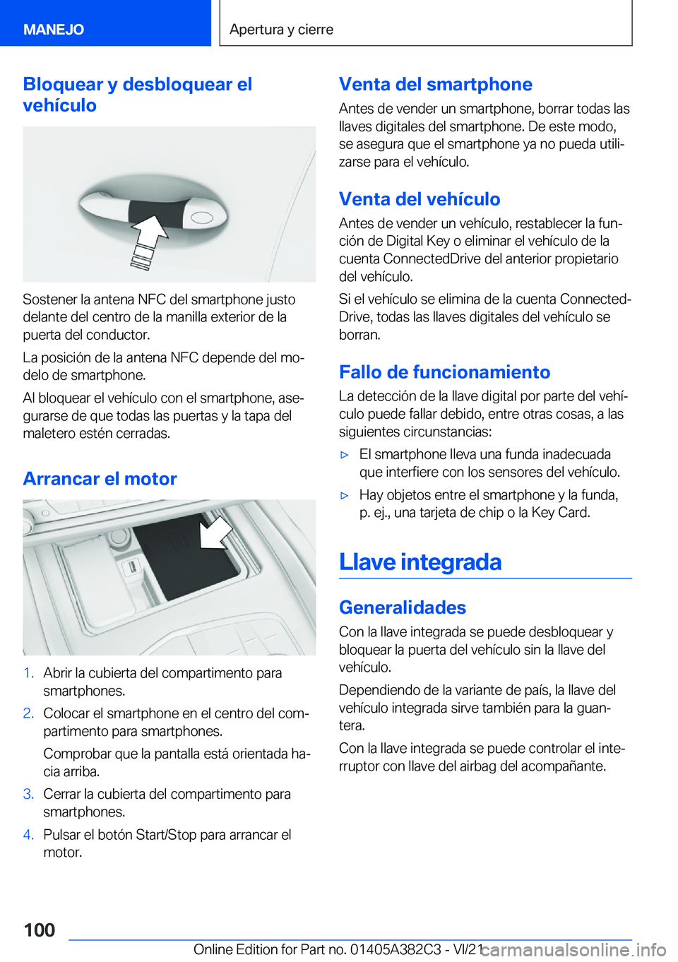 BMW Z4 2022  Manuales de Empleo (in Spanish) �B�l�o�q�u�e�a�r��y��d�e�s�b�l�o�q�u�e�a�r��e�l
�v�e�h�