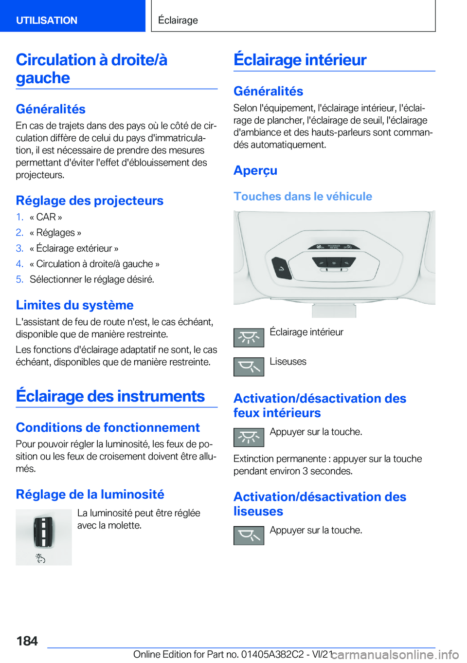 BMW Z4 2022  Notices Demploi (in French) �C�i�r�c�u�l�a�t�i�o�n��