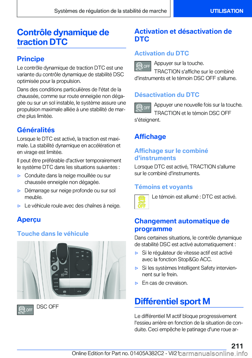 BMW Z4 2022  Notices Demploi (in French) �C�o�n�t�r�