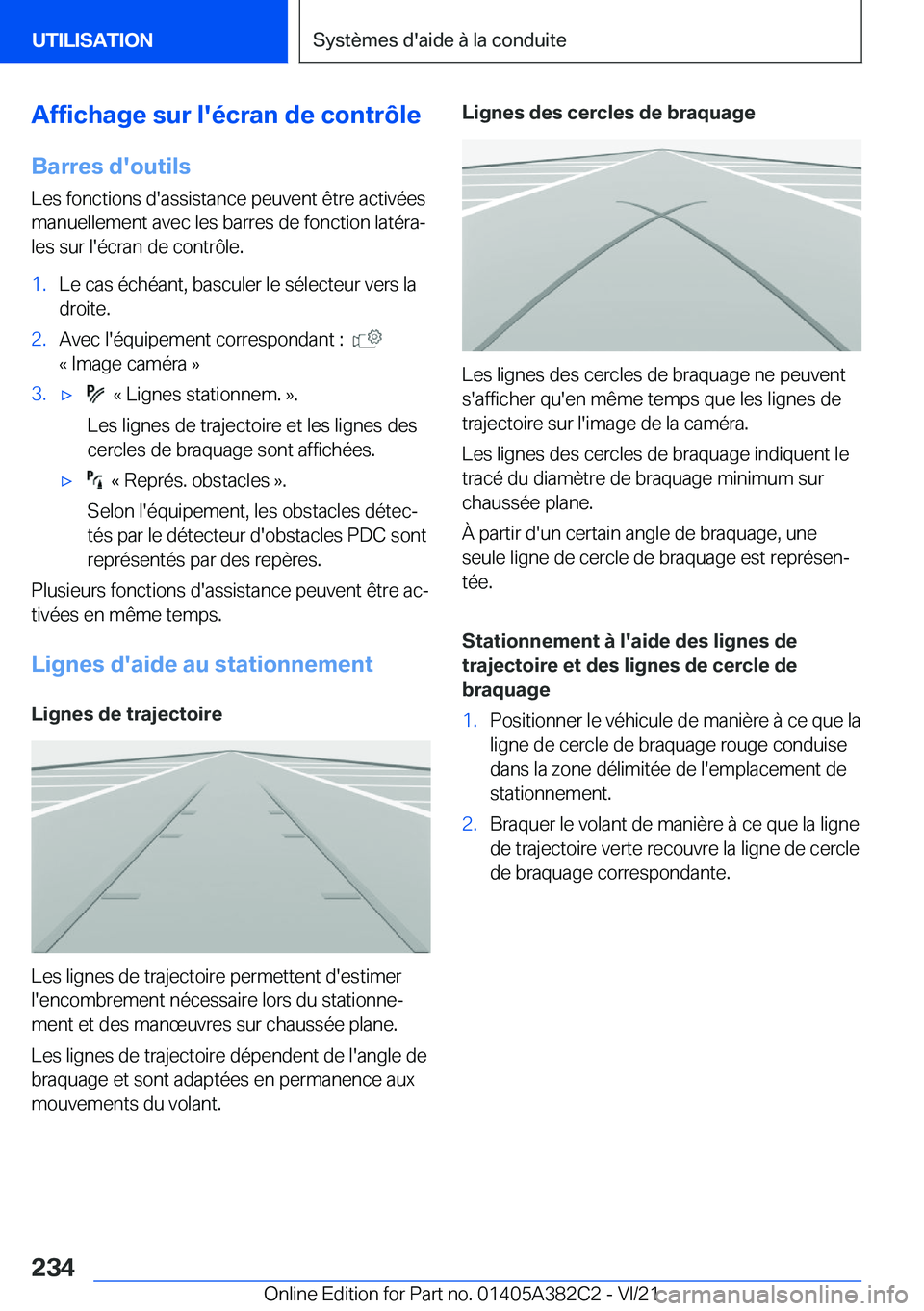 BMW Z4 2022  Notices Demploi (in French) �A�f�f�i�c�h�a�g�e��s�u�r��l�'�é�c�r�a�n��d�e��c�o�n�t�r�