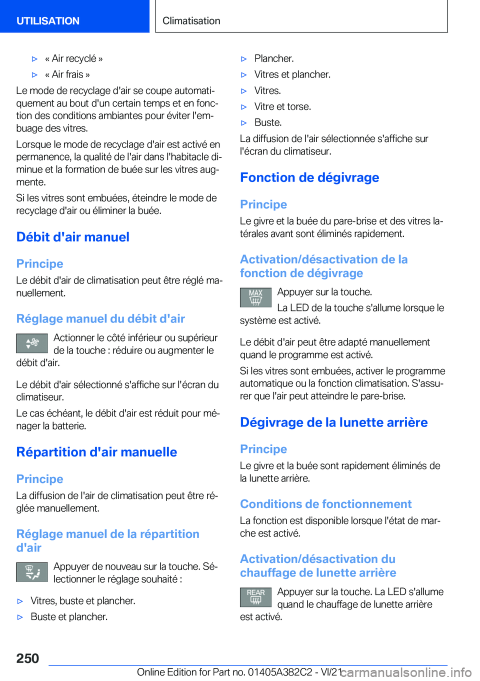 BMW Z4 2022  Notices Demploi (in French) 'x�k��A�i�r��r�e�c�y�c�l�é��{'x�k��A�i�r��f�r�a�i�s��{
�L�e��m�o�d�e��d�e��r�e�c�y�c�l�a�g�e��d�'�a�i�r��s�e��c�o�u�p�e��a�u�t�o�m�a�t�ij
�q�u�e�m�e�n�t��a�u��b�o�u�t��d�