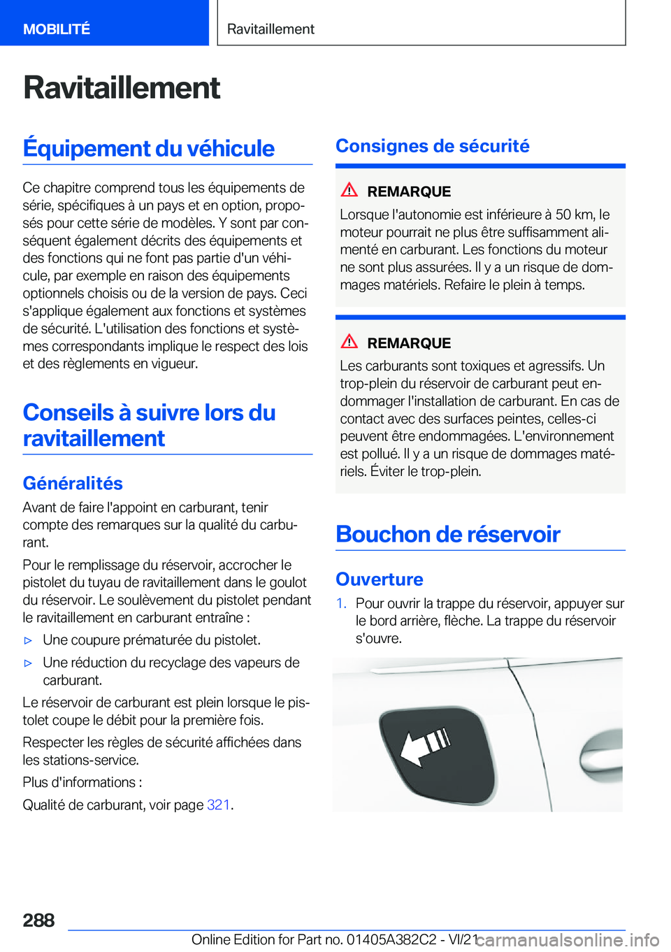 BMW Z4 2022  Notices Demploi (in French) �R�a�v�i�t�a�i�l�l�e�m�e�n�t�