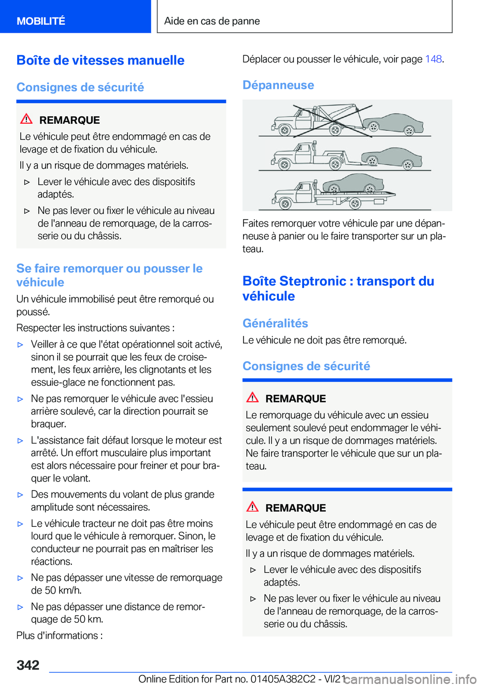 BMW Z4 2022  Notices Demploi (in French) �B�o�
