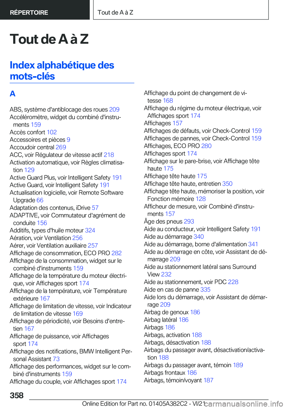 BMW Z4 2022  Notices Demploi (in French) �T�o�u�t��d�e��A��