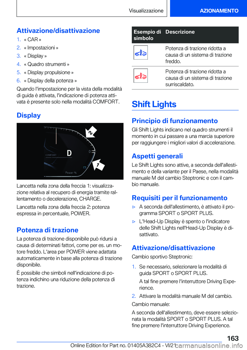 BMW Z4 2022  Libretti Di Uso E manutenzione (in Italian) �A�t�t�i�v�a�z�i�o�n�e�/�d�i�s�a�t�t�i�v�a�z�i�o�n�e�1�.�«��C�A�R��{�2�.�«��I�m�p�o�s�t�a�z�i�o�n�i��{�3�.�«��D�i�s�p�l�a�y��{�4�.�«��Q�u�a�d�r�o��s�t�r�u�m�e�n�t�i��{�5�.�«��D�i�s�p�l�