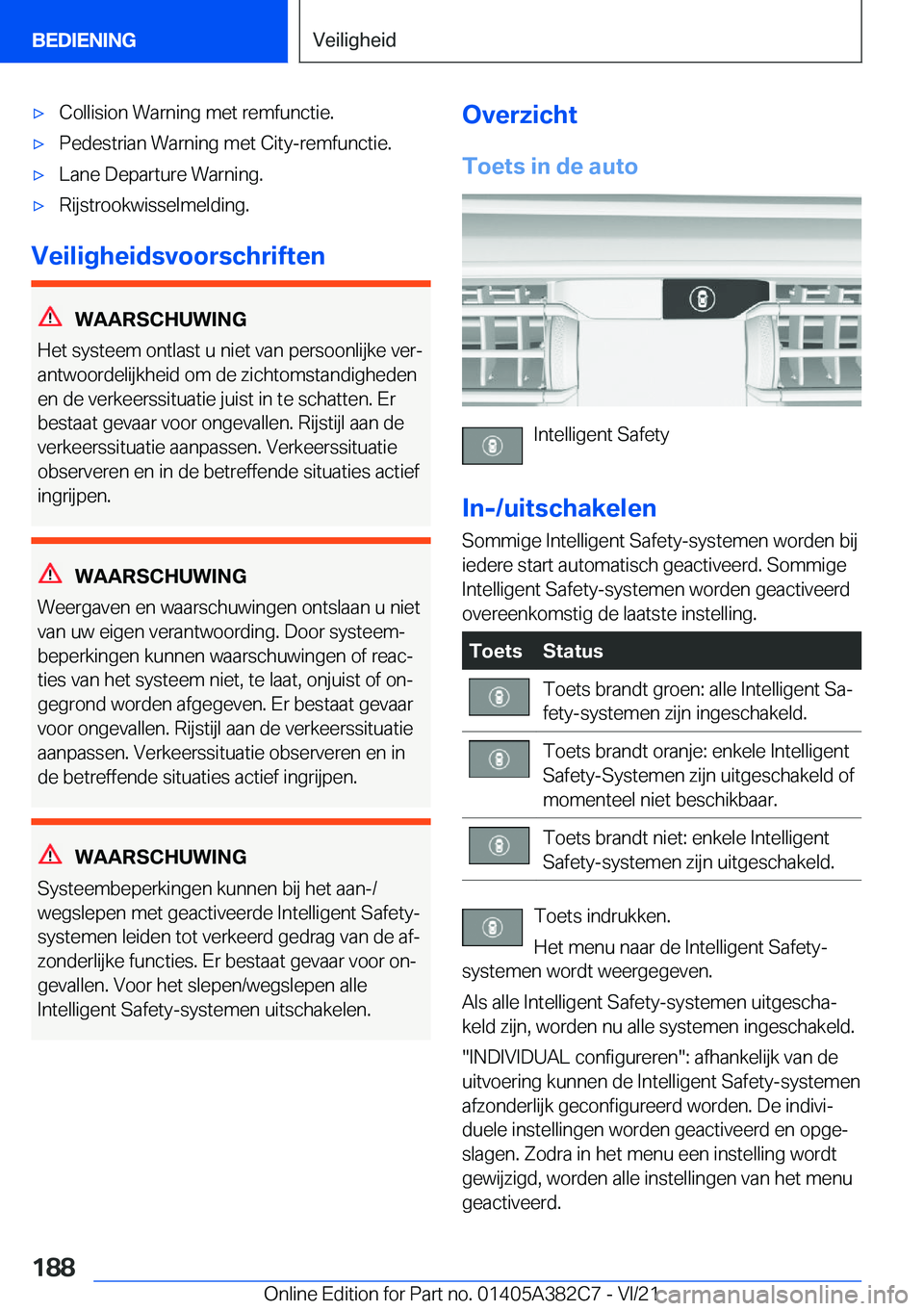 BMW Z4 2022  Instructieboekjes (in Dutch) 'x�C�o�l�l�i�s�i�o�n��W�a�r�n�i�n�g��m�e�t��r�e�m�f�u�n�c�t�i�e�.'x�P�e�d�e�s�t�r�i�a�n��W�a�r�n�i�n�g��m�e�t��C�i�t�y�-�r�e�m�f�u�n�c�t�i�e�.'x�L�a�n�e��D�e�p�a�r�t�u�r�e��W�a�r�n