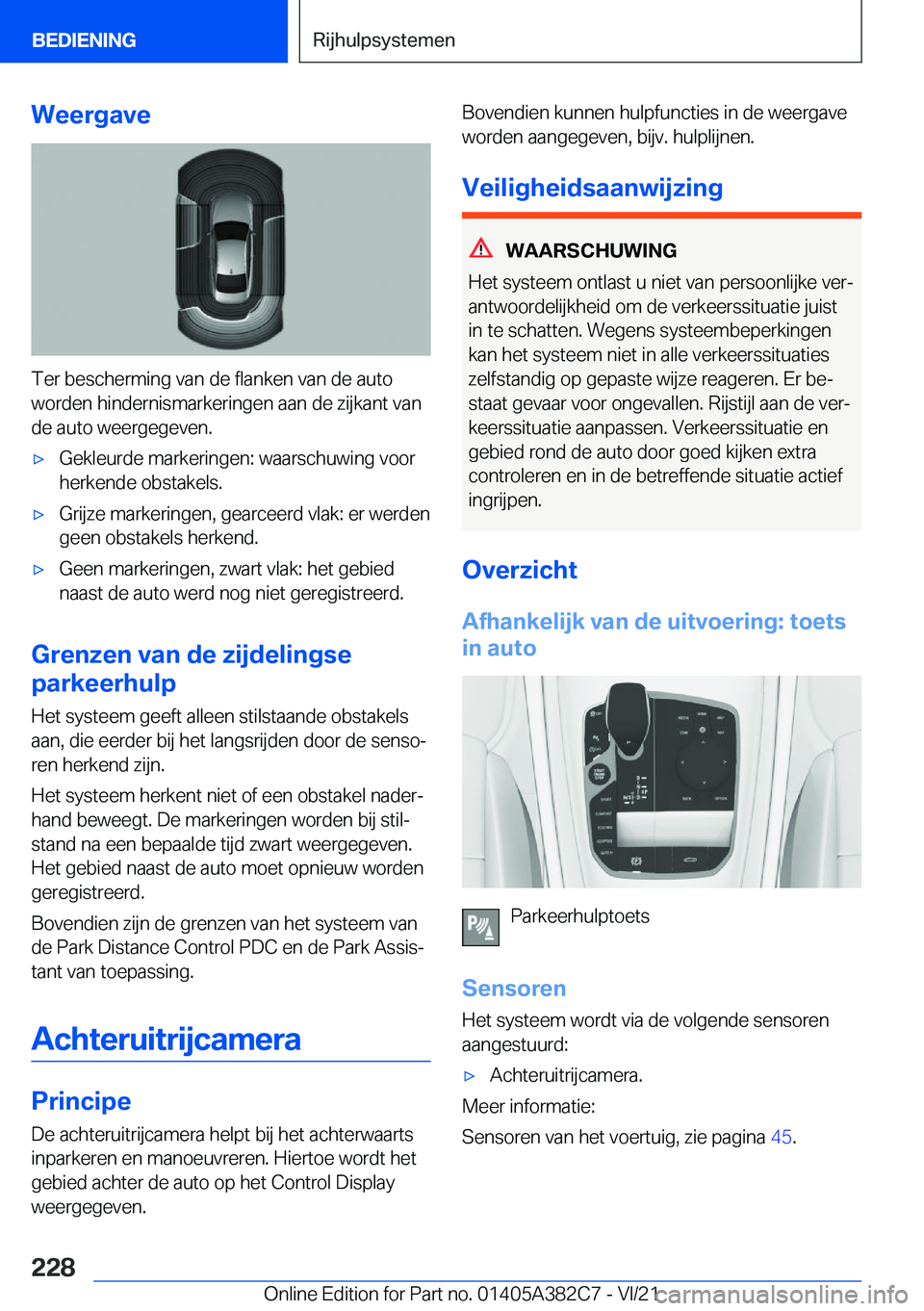 BMW Z4 2022  Instructieboekjes (in Dutch) �W�e�e�r�g�a�v�e
�T�e�r��b�e�s�c�h�e�r�m�i�n�g��v�a�n��d�e��f�l�a�n�k�e�n��v�a�n��d�e��a�u�t�o�w�o�r�d�e�n��h�i�n�d�e�r�n�i�s�m�a�r�k�e�r�i�n�g�e�n��a�a�n��d�e��z�i�j�k�a�n�t��v�a�n
�d�e�