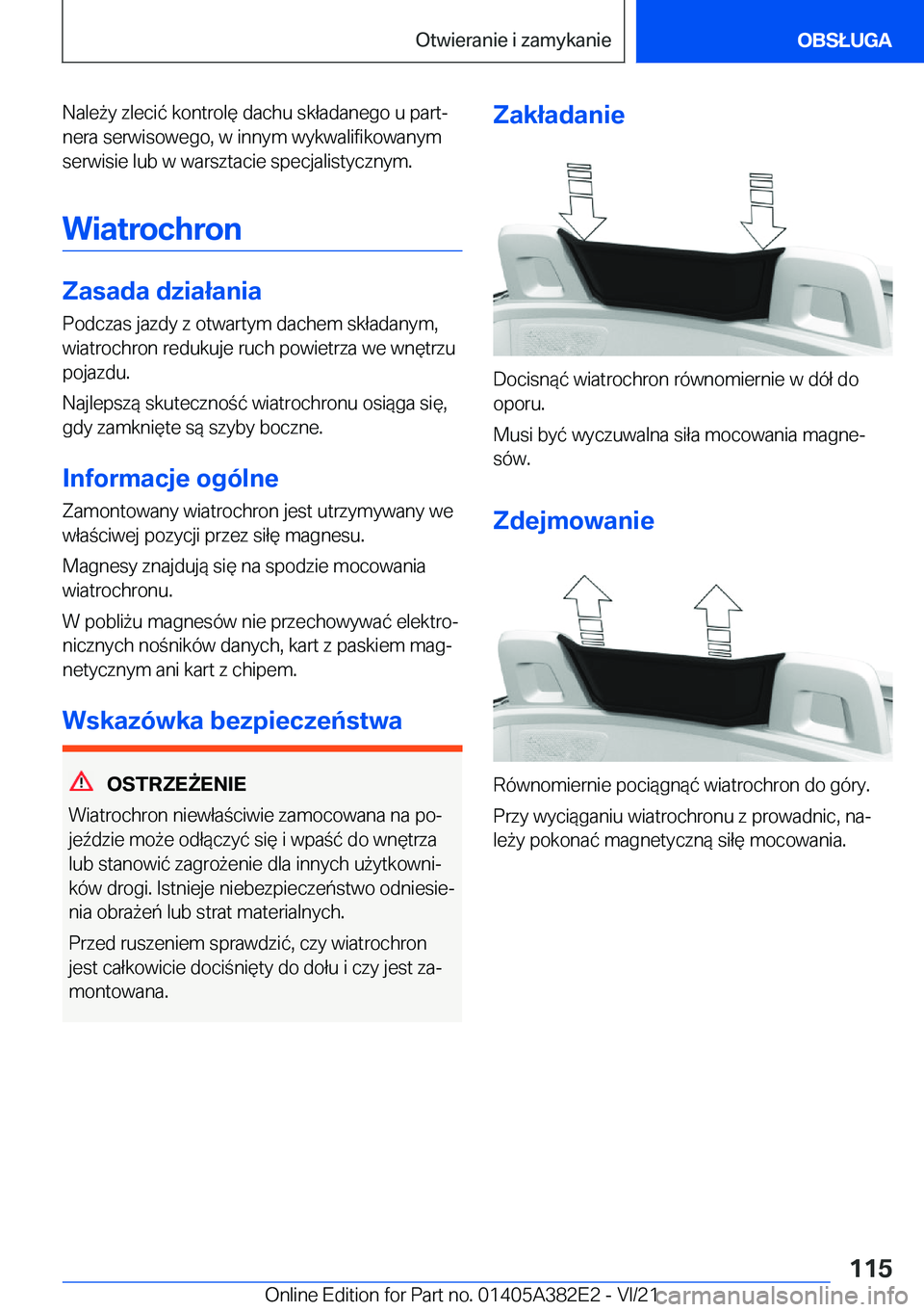 BMW Z4 2022  Instrukcja obsługi (in Polish) �N�a�l�e9�y��z�l�e�c�i�