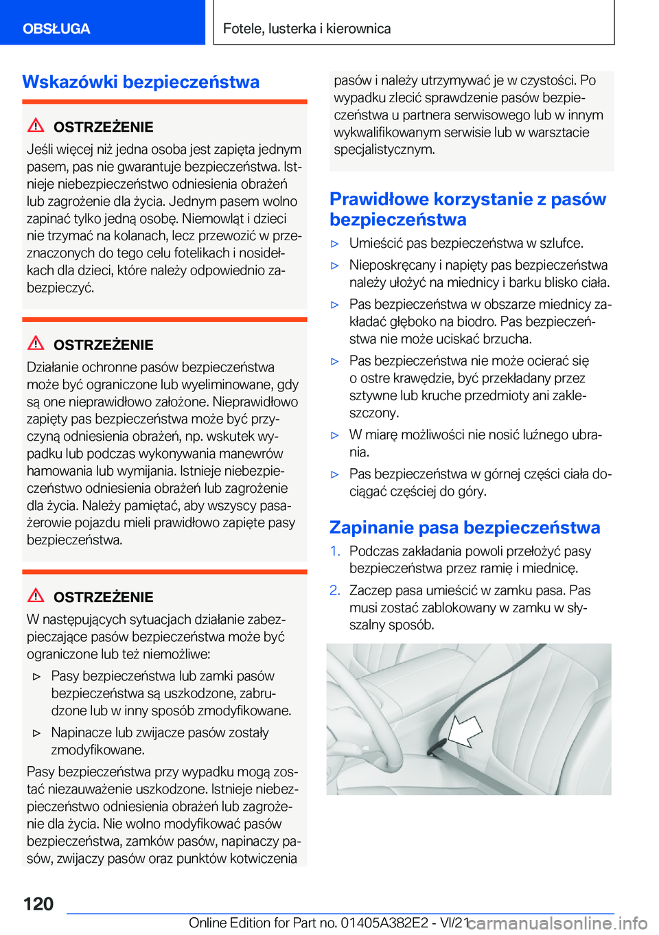 BMW Z4 2022  Instrukcja obsługi (in Polish) �W�s�k�a�z�