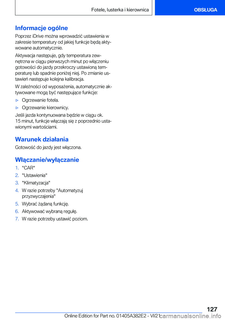 BMW Z4 2022  Instrukcja obsługi (in Polish) �I�n�f�o�r�m�a�c�j�e��o�g�
