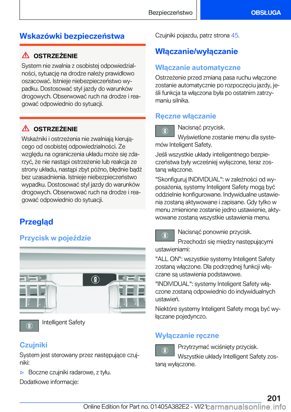 BMW Z4 2022  Instrukcja obsługi (in Polish) �W�s�k�a�z�