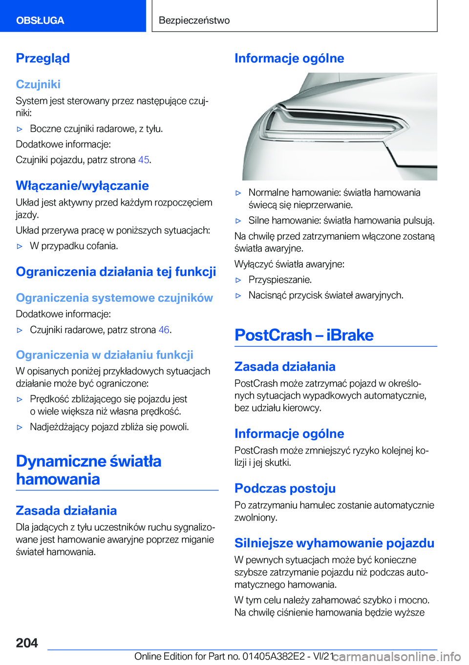 BMW Z4 2022  Instrukcja obsługi (in Polish) �P�r�z�e�g�l�ą�d�C�z�u�j�n�i�k�i
�S�y�s�t�e�m��j�e�s�t��s�t�e�r�o�w�a�n�y��p�r�z�e�z��n�a�s�t�