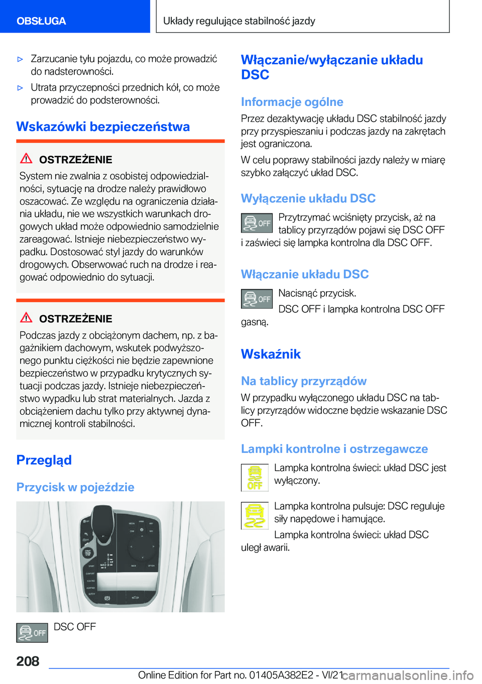 BMW Z4 2022  Instrukcja obsługi (in Polish) 'x�Z�a�r�z�u�c�a�n�i�e��t�y�ł�u��p�o�j�a�z�d�u�,��c�o��m�o9�e��p�r�o�w�a�d�z�i�