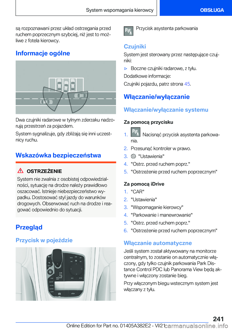 BMW Z4 2022  Instrukcja obsługi (in Polish) �s�