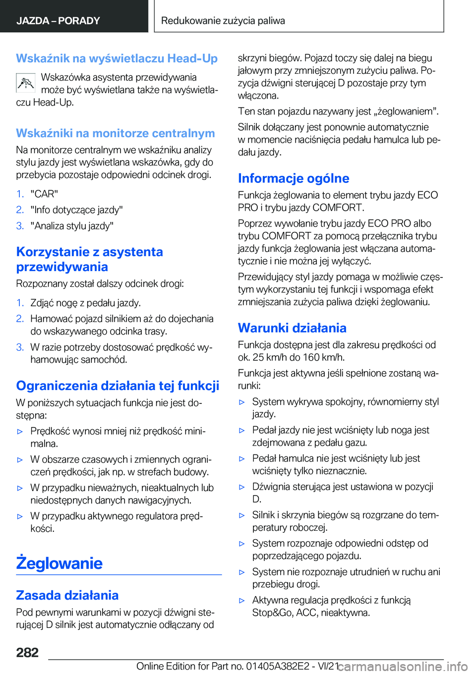 BMW Z4 2022  Instrukcja obsługi (in Polish) �W�s�k�a7�n�i�k��n�a��w�y�w�i�e�t�l�a�c�z�u��H�e�a�d�-�U�p�W�s�k�a�z�