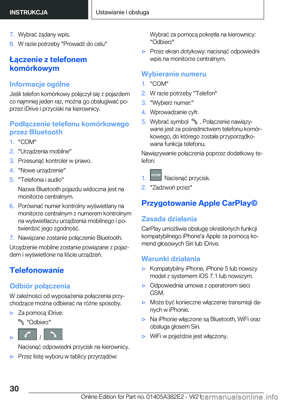 BMW Z4 2022  Instrukcja obsługi (in Polish) �7�.�W�y�b�r�a�