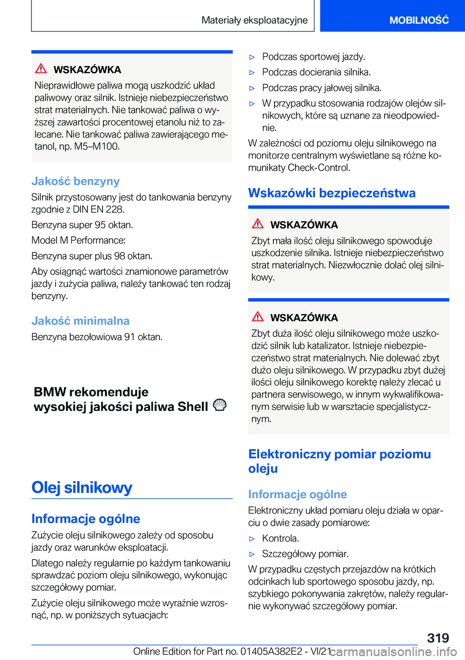 BMW Z4 2022  Instrukcja obsługi (in Polish) �W�S�K�A�Z�
