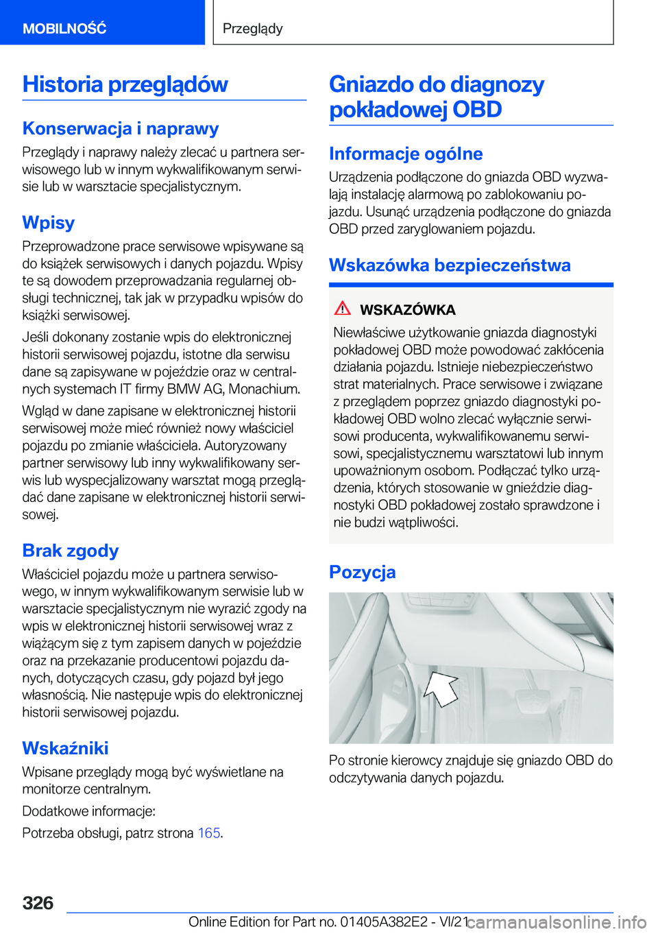 BMW Z4 2022  Instrukcja obsługi (in Polish) �H�i�s�t�o�r�i�a��p�r�z�e�g�l�ą�d�