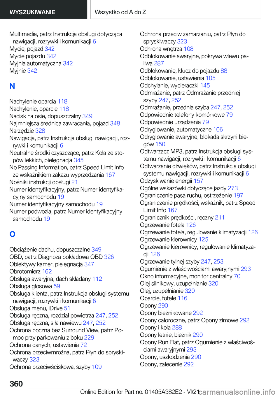 BMW Z4 2022  Instrukcja obsługi (in Polish) �M�u�l�t�i�m�e�d�i�a�,��p�a�t�r�z��I�n�s�t�r�u�k�c�j�a��o�b�s�ł�u�g�i��d�o�t�y�c�z�