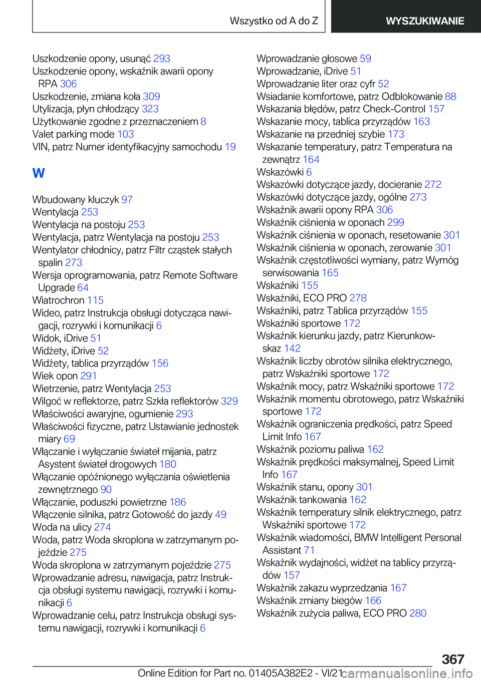 BMW Z4 2022  Instrukcja obsługi (in Polish) �U�s�z�k�o�d�z�e�n�i�e��o�p�o�n�y�,��u�s�u�n�