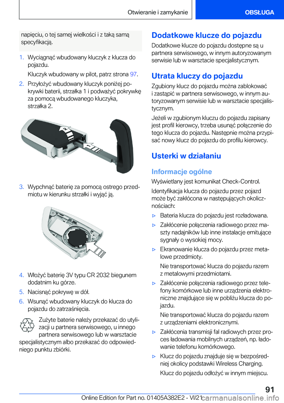 BMW Z4 2022  Instrukcja obsługi (in Polish) �n�a�p�i�