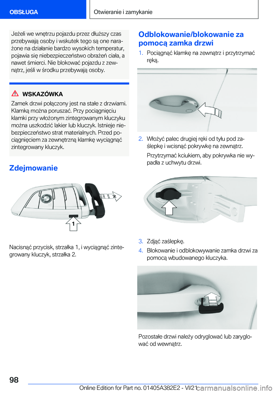BMW Z4 2022  Instrukcja obsługi (in Polish) �J�e9�e�l�i��w�e��w�n�