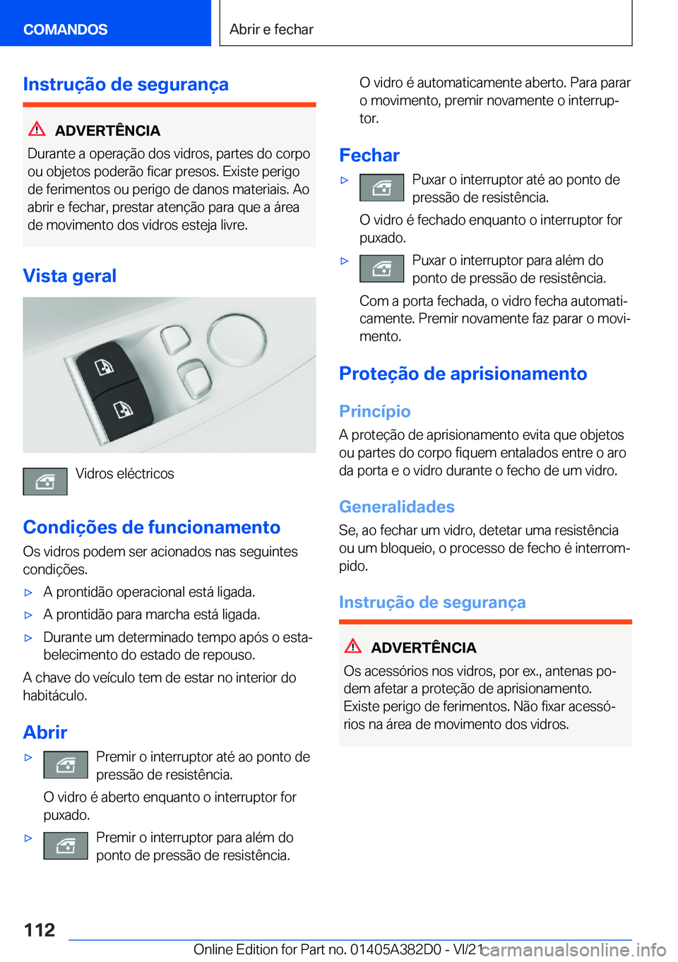 BMW Z4 2022  Manual do condutor (in Portuguese) �I�n�s�t�r�u�
