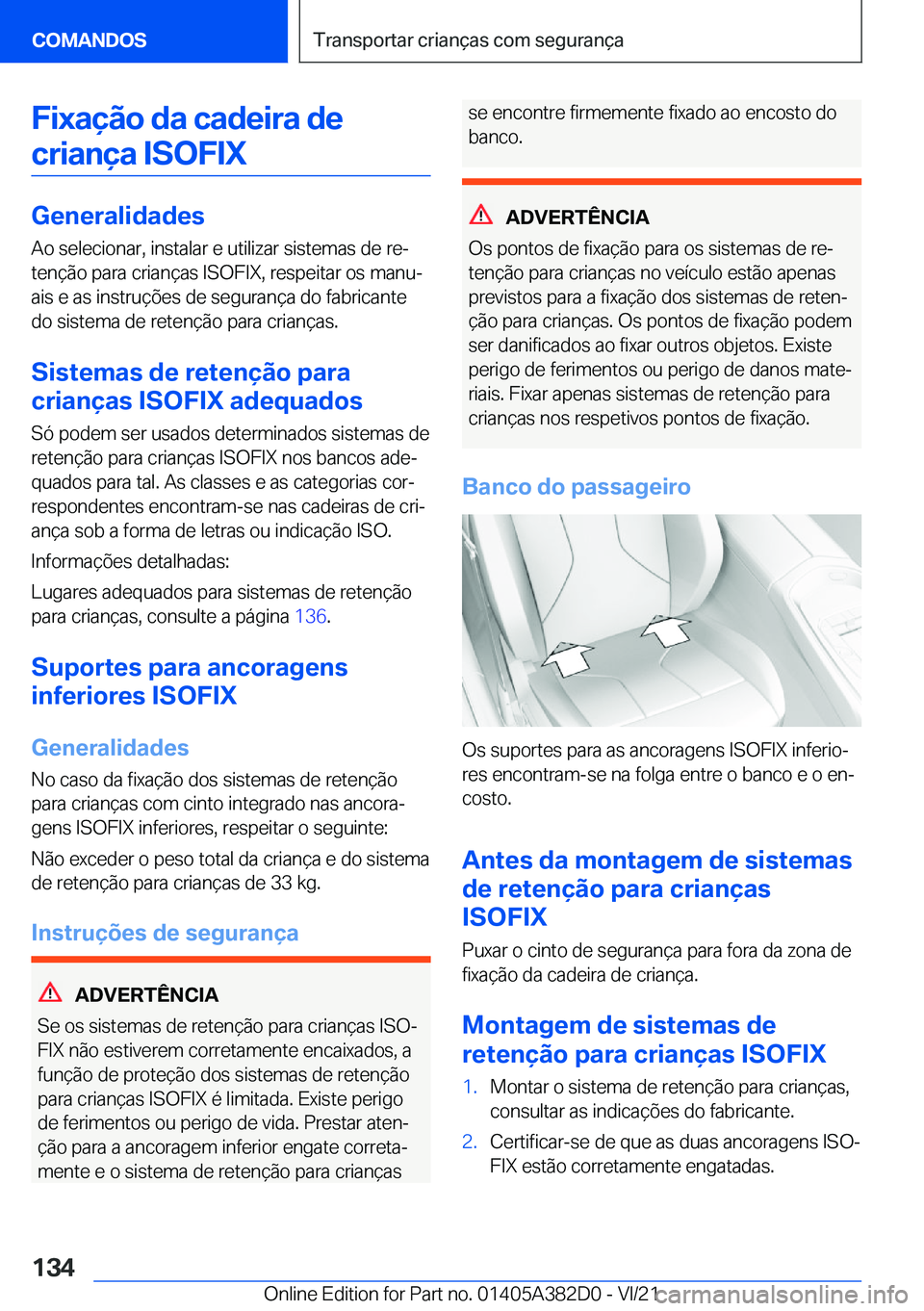 BMW Z4 2022  Manual do condutor (in Portuguese) �F�i�x�a�