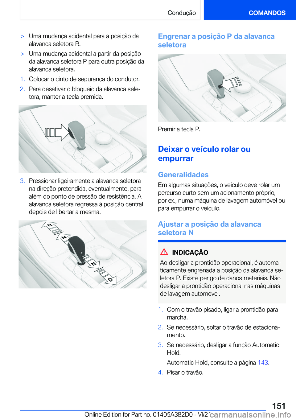 BMW Z4 2022  Manual do condutor (in Portuguese) x�U�m�a��m�u�d�a�n�