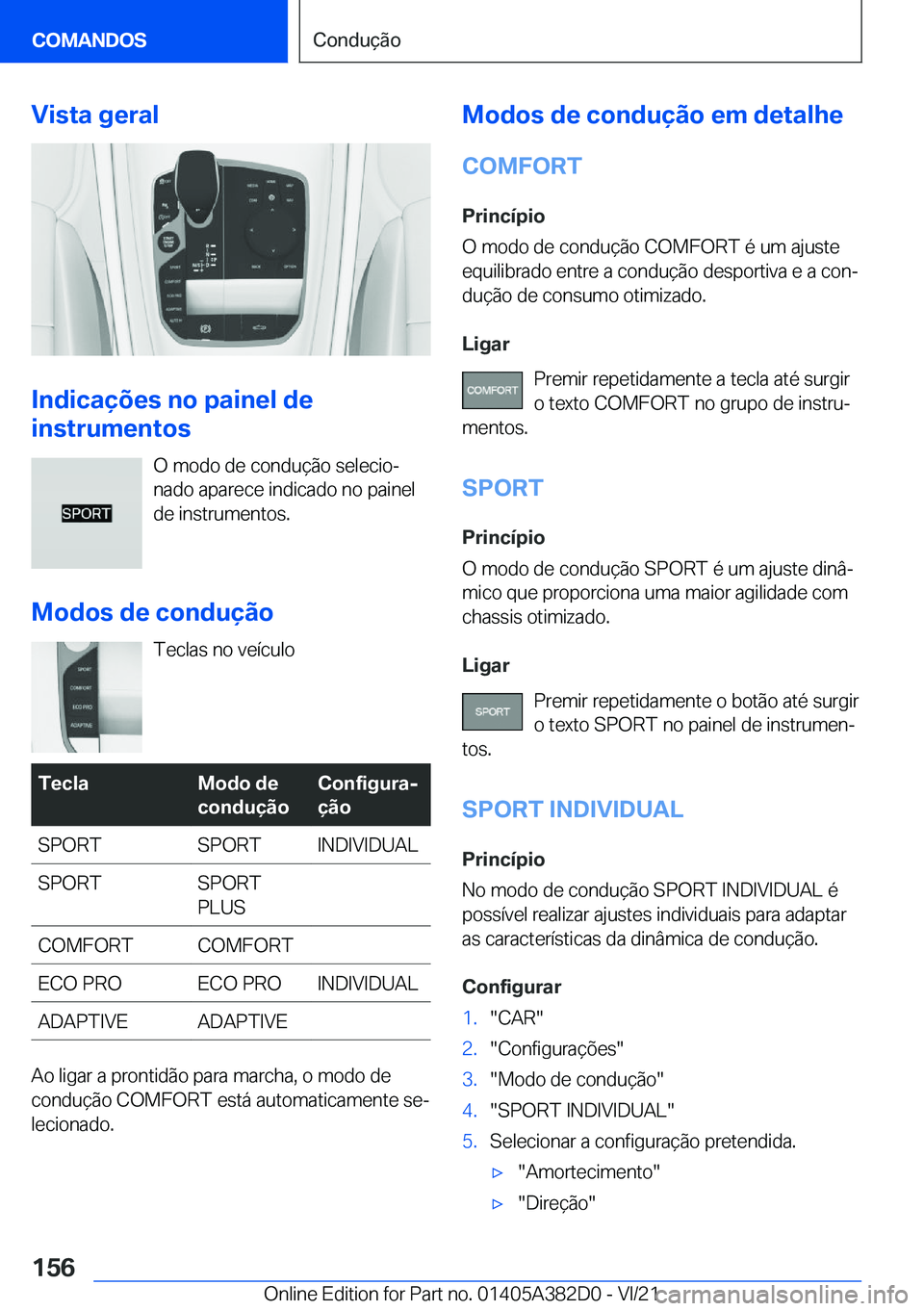 BMW Z4 2022  Manual do condutor (in Portuguese) �V�i�s�t�a��g�e�r�a�l
�I�n�d�i�c�a�