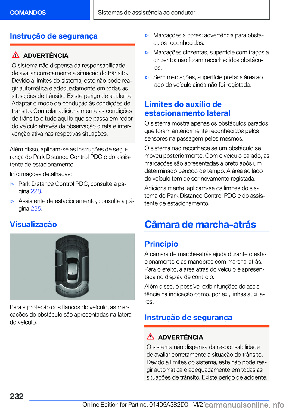 BMW Z4 2022  Manual do condutor (in Portuguese) �I�n�s�t�r�u�