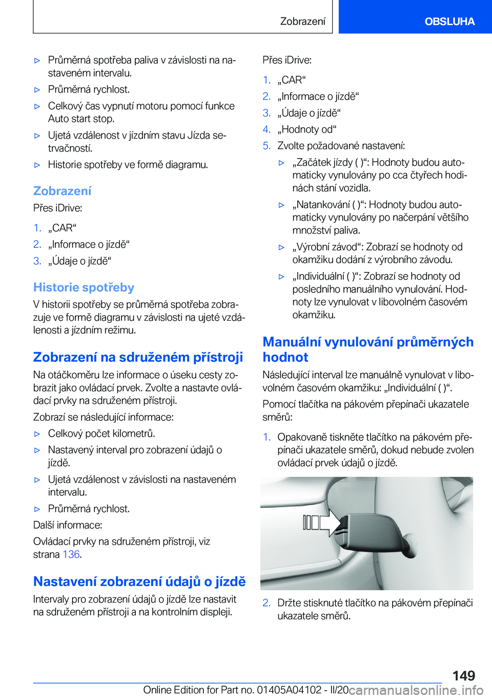BMW Z4 2020  Návod na použití (in Czech) x�P�r0�m�