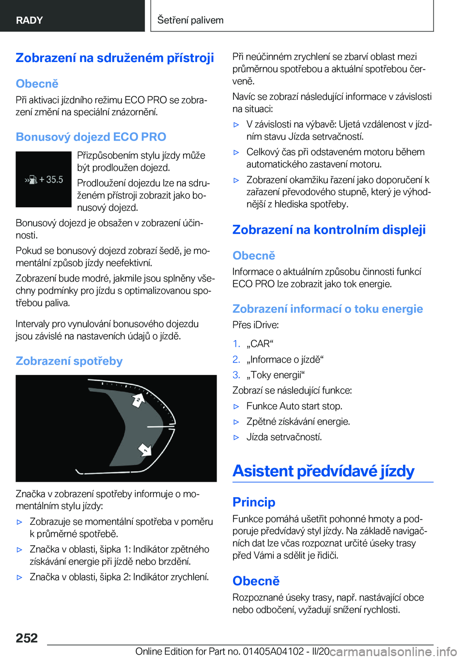 BMW Z4 2020  Návod na použití (in Czech) �Z�o�b�r�a�z�e�n�