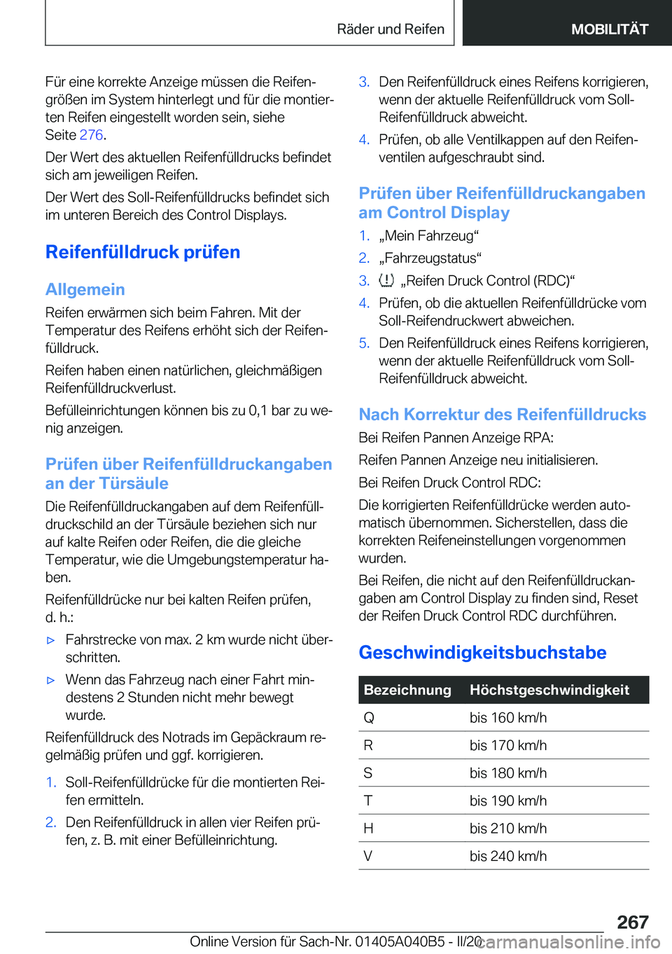 BMW Z4 2020  Betriebsanleitungen (in German) �F�