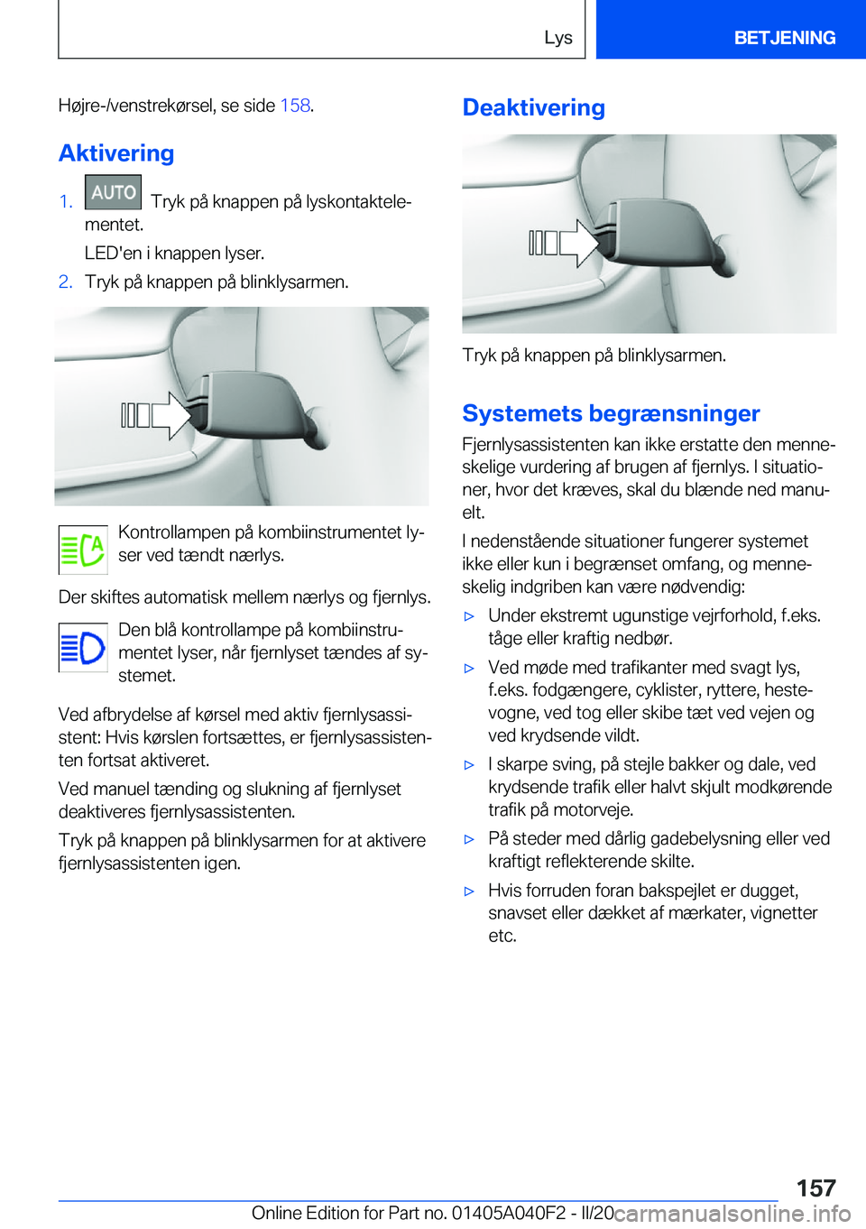 BMW Z4 2020  InstruktionsbØger (in Danish) �H�