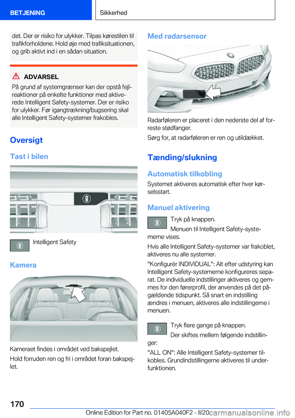 BMW Z4 2020  InstruktionsbØger (in Danish) �d�e�t�.��D�e�r��e�r��r�i�s�i�k�o��f�o�r��u�l�y�k�k�e�r�.��T�i�l�p�a�s��k�