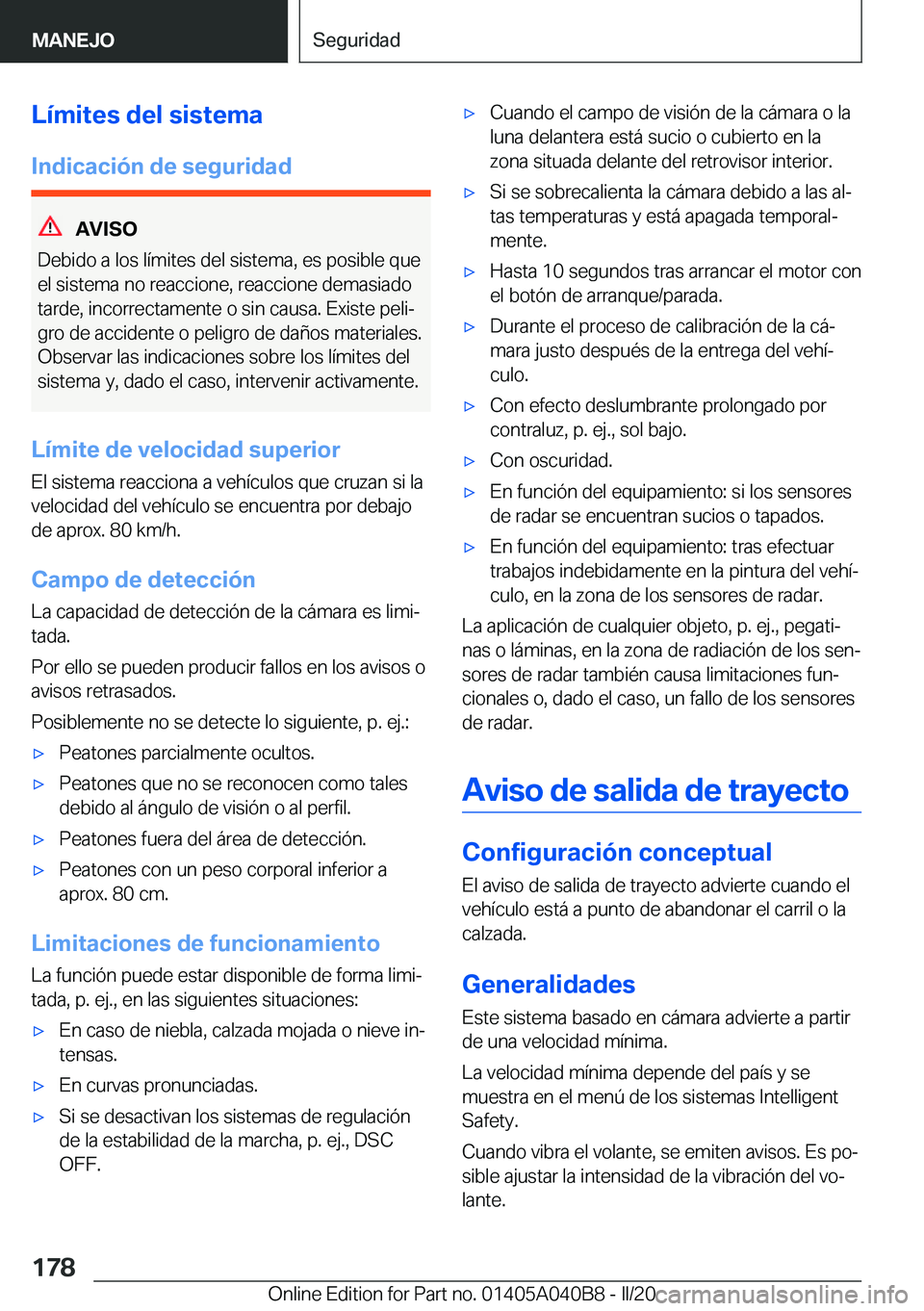 BMW Z4 2020  Manuales de Empleo (in Spanish) �L�