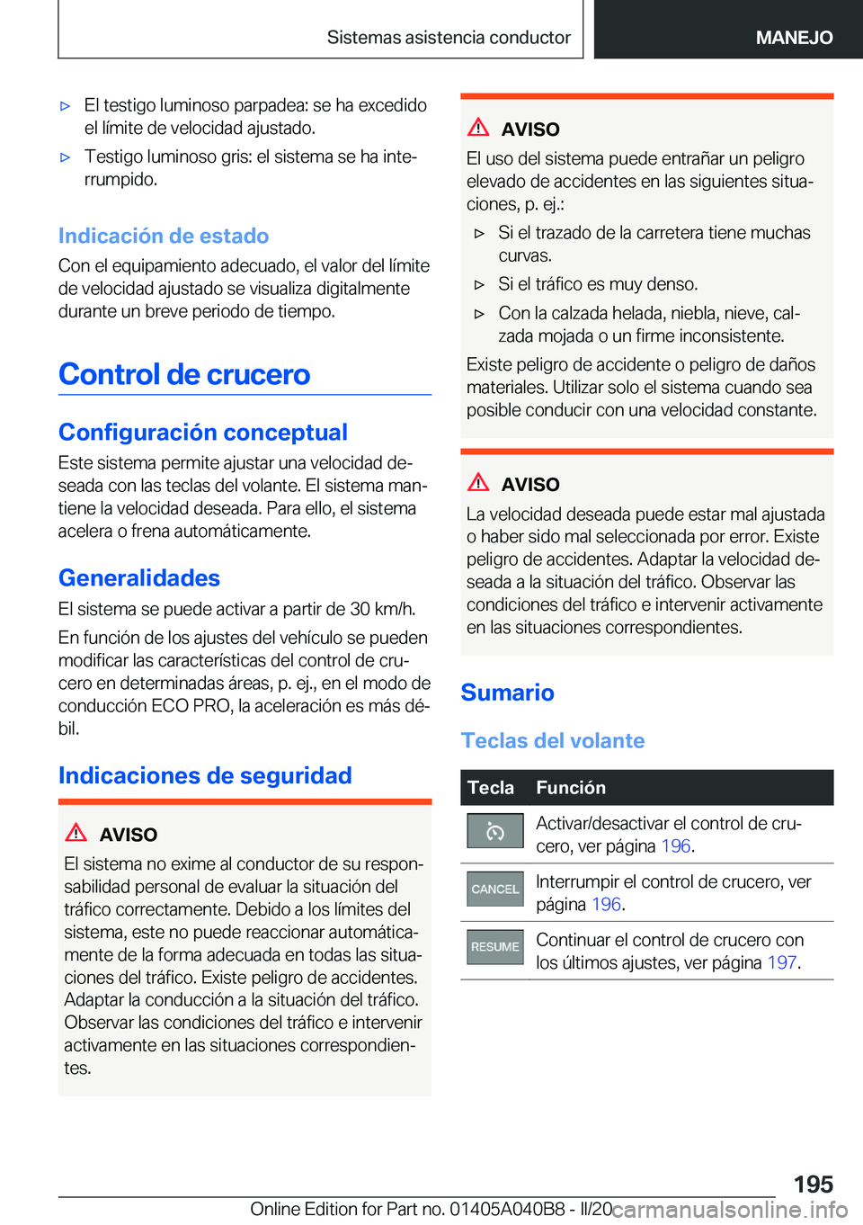 BMW Z4 2020  Manuales de Empleo (in Spanish) 'x�E�l��t�e�s�t�i�g�o��l�u�m�i�n�o�s�o��p�a�r�p�a�d�e�a�:��s�e��h�a��e�x�c�e�d�i�d�o
�e�l��l�