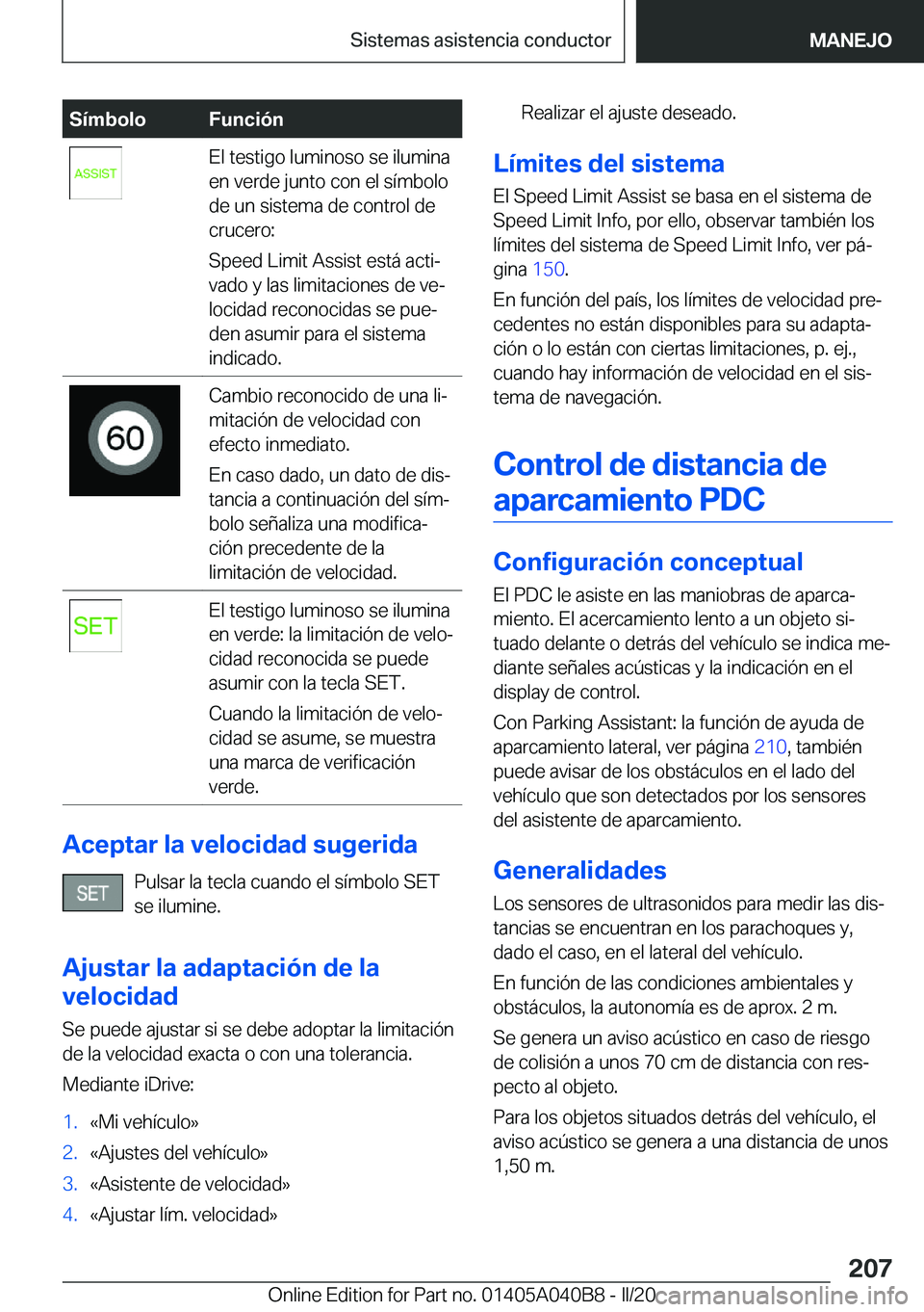 BMW Z4 2020  Manuales de Empleo (in Spanish) �S�