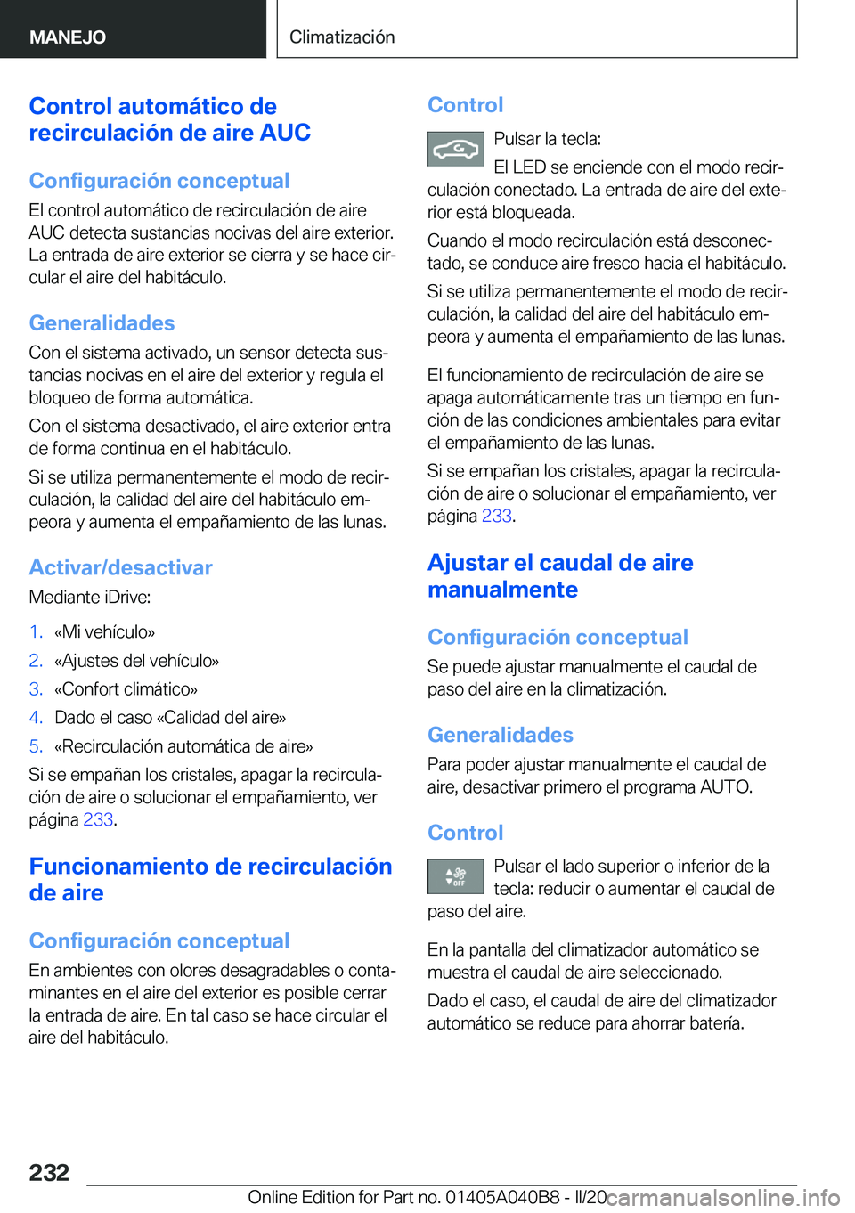 BMW Z4 2020  Manuales de Empleo (in Spanish) �C�o�n�t�r�o�l��a�u�t�o�m�