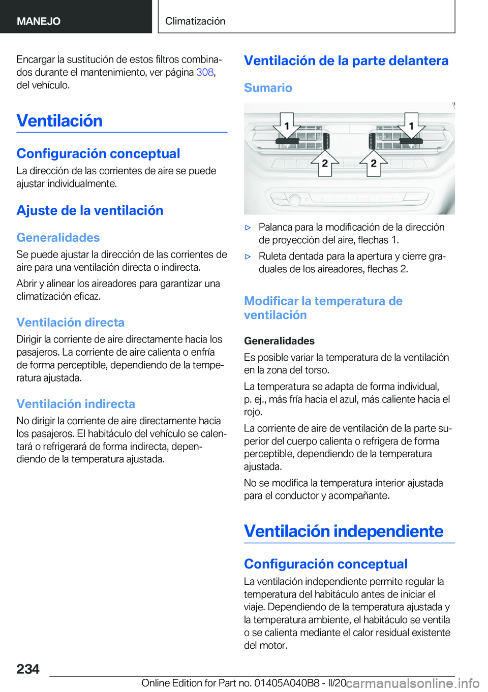 BMW Z4 2020  Manuales de Empleo (in Spanish) �E�n�c�a�r�g�a�r��l�a��s�u�s�t�i�t�u�c�i�