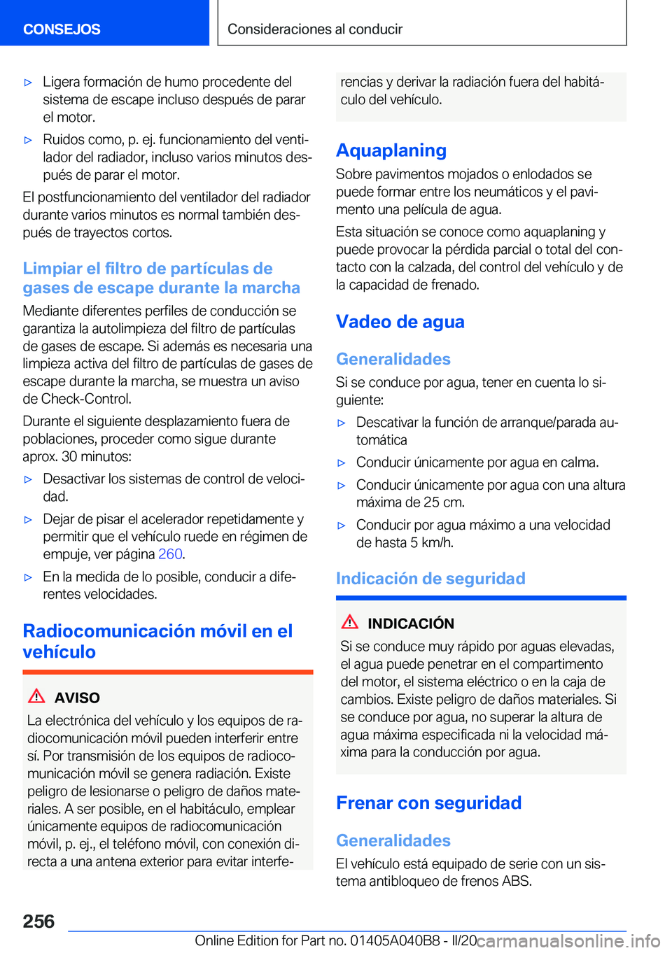 BMW Z4 2020  Manuales de Empleo (in Spanish) 'x�L�i�g�e�r�a��f�o�r�m�a�c�i�