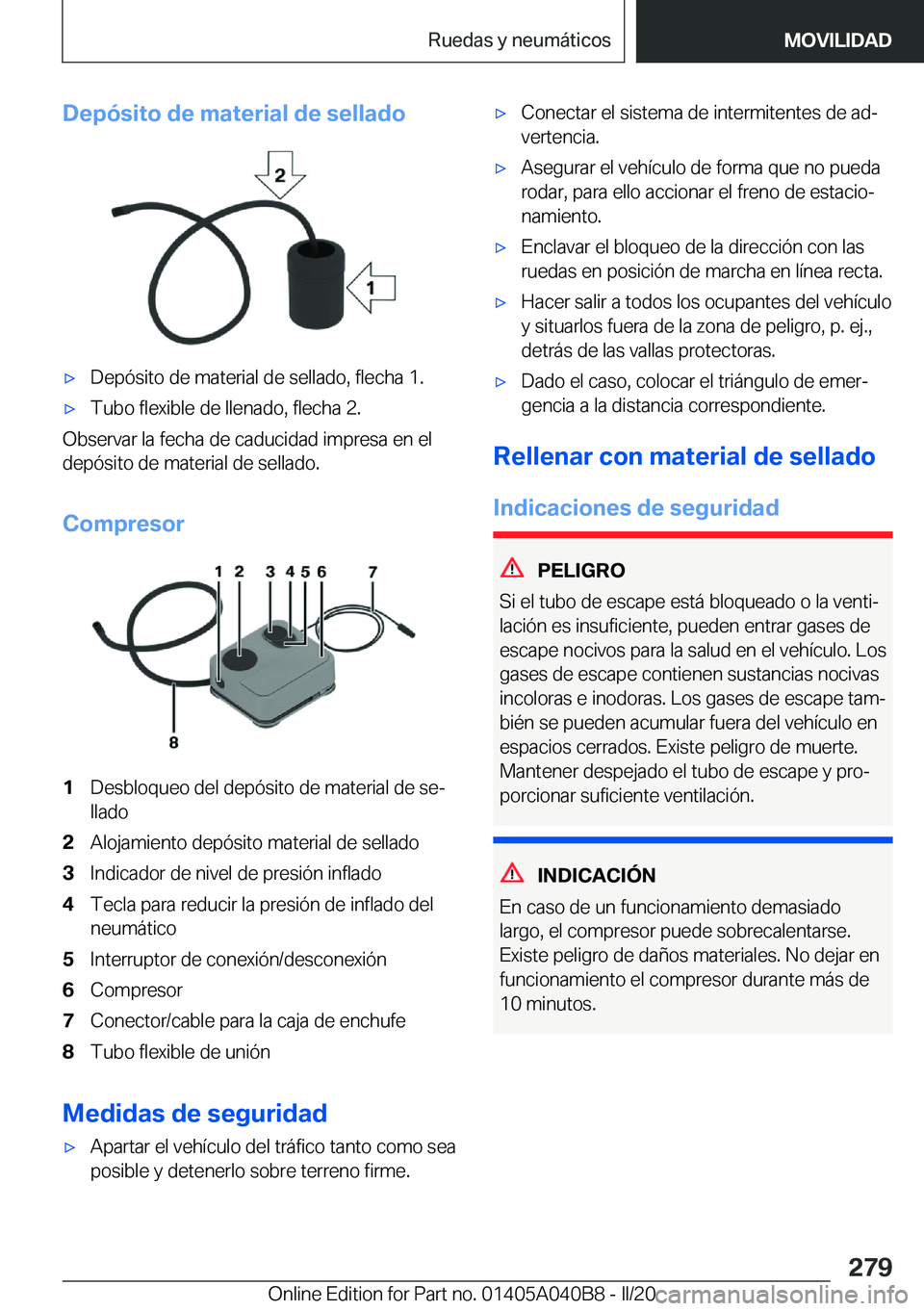 BMW Z4 2020  Manuales de Empleo (in Spanish) �D�e�p�