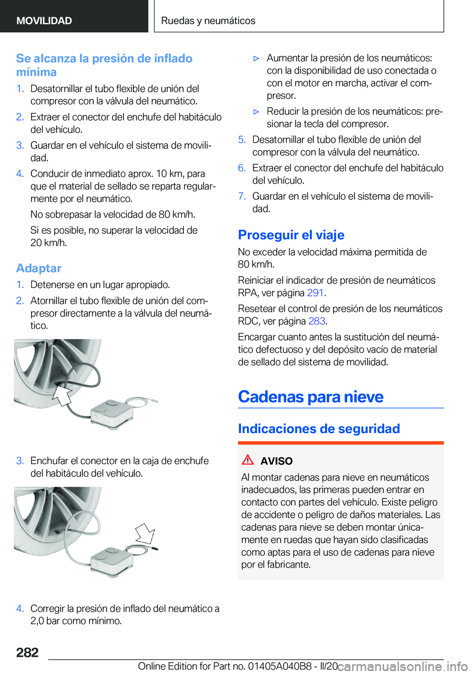 BMW Z4 2020  Manuales de Empleo (in Spanish) �S�e��a�l�c�a�n�z�a��l�a��p�r�e�s�i�