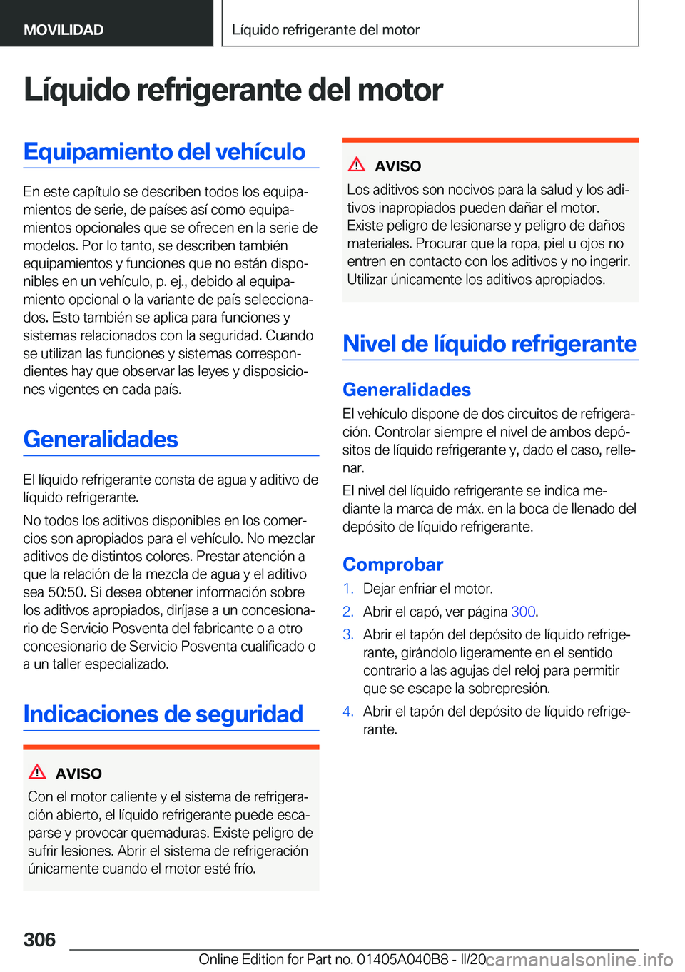 BMW Z4 2020  Manuales de Empleo (in Spanish) �L�