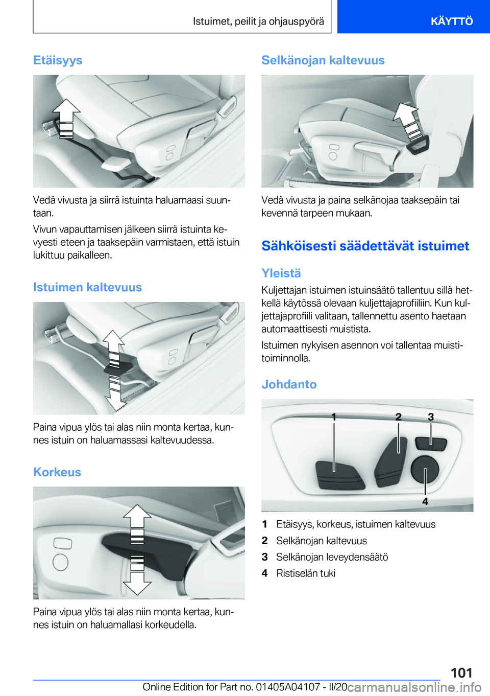 BMW Z4 2020  Omistajan Käsikirja (in Finnish) �E�t�