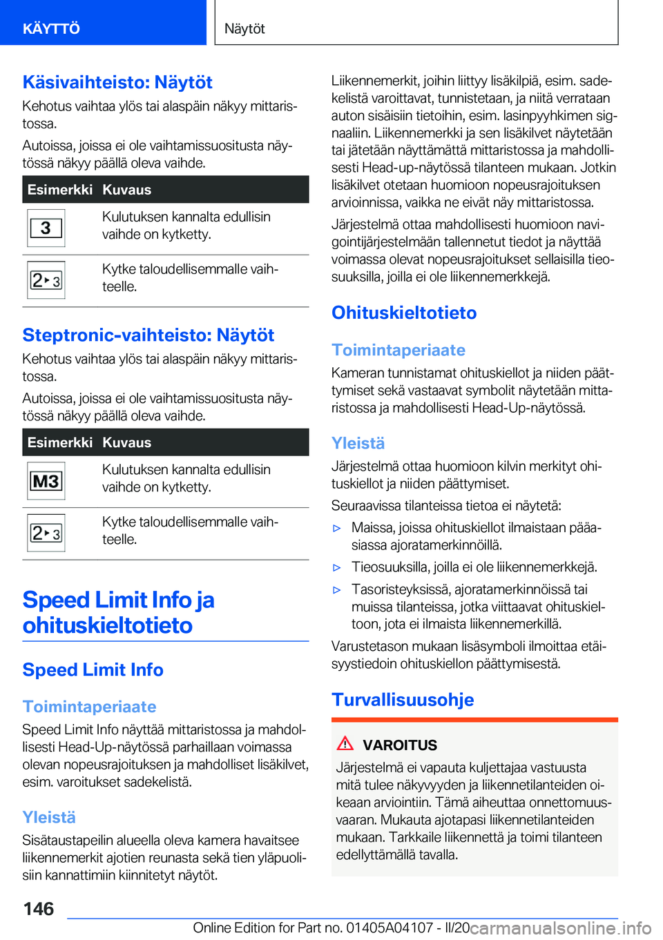 BMW Z4 2020  Omistajan Käsikirja (in Finnish) �K�