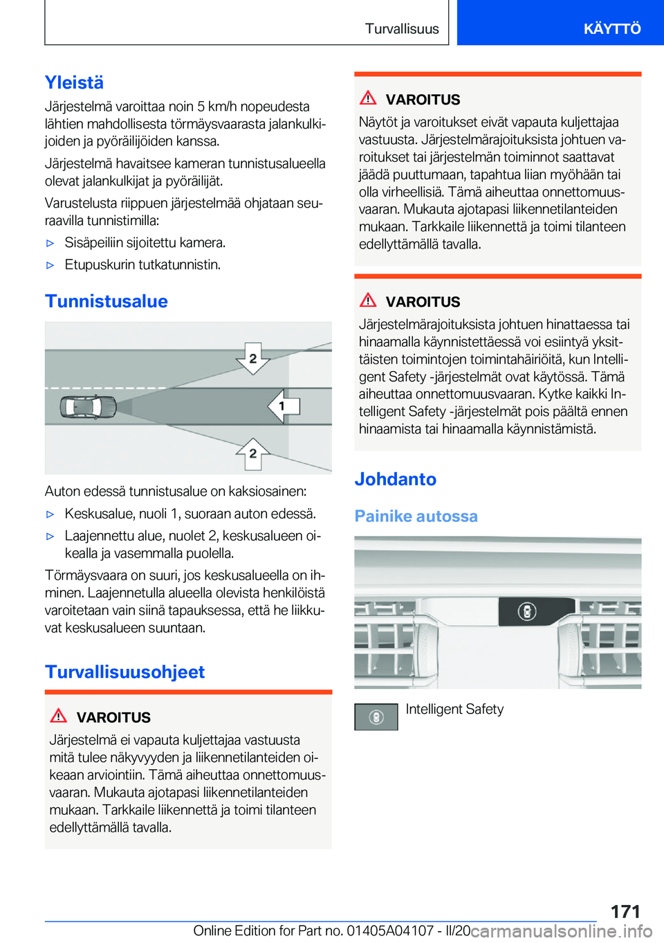 BMW Z4 2020  Omistajan Käsikirja (in Finnish) �Y�l�e�i�s�t�